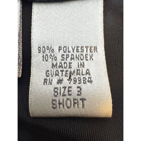 Chicos Black Size 16 Flowy Velvet Dressy Pants Short - Picture 3 of 15